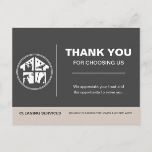Postale Carte de remerciement de marque de plombier / élec