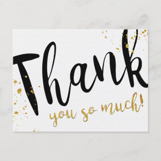 Postale Carte de remerciement *Thank You* en anglais