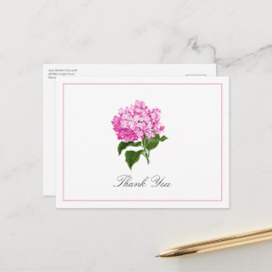 Postale Carte de remerciement traditionnelle Fleur de Hort