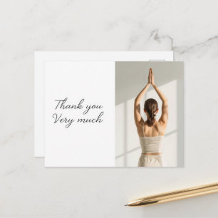 Postale Carte de remerciement Yoga Namaste