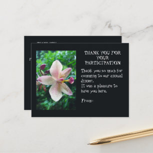 POSTALE CARTE DE REMERCIEMENTS