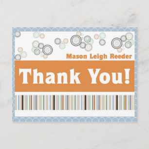 Postale carte de remerciements