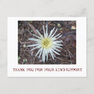 POSTALE CARTE DE REMERCIEMENTS