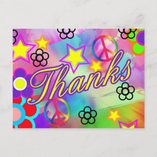 Postale carte de remerciements à cravate