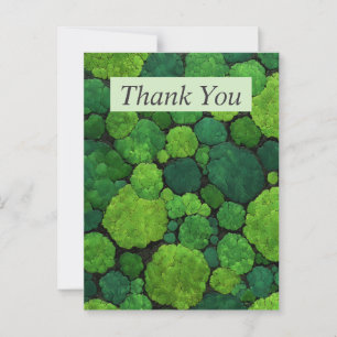 Postale Carte de remerciements aérienne Green Tree Top