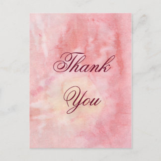 Postale Carte de remerciements aquarelle
