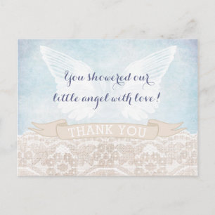 Postale Carte de remerciements de confirmation des ailes A