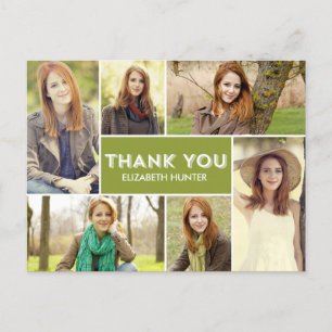 Postale Carte de remerciements de graduation de la vitrine