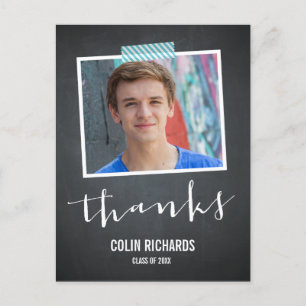 Postale Carte de remerciements de graduation des vols à te