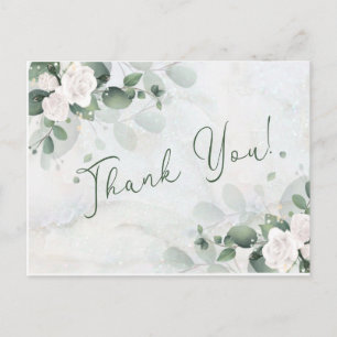 Postale Carte de remerciements de verdure printanière