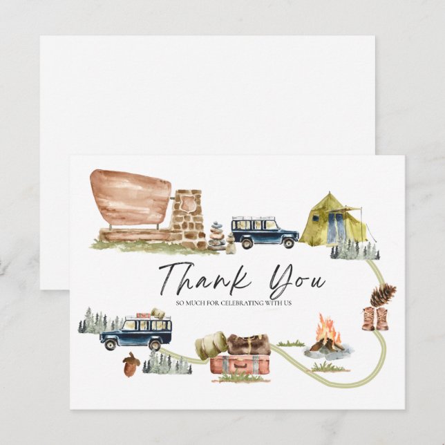 Postale Carte de remerciements du parc national (Devant / Derrière)