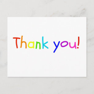 Postale Carte de remerciements enfant
