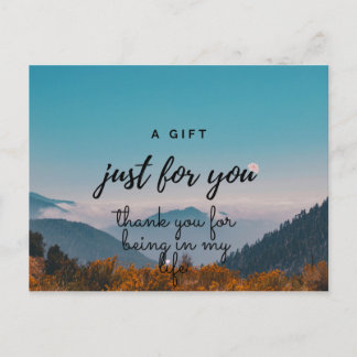 Postale Carte de remerciements. famille et carte d'amour.