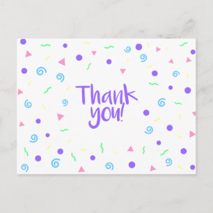 Postale Carte de remerciements motif amusant