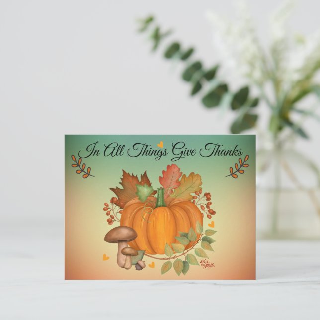 Postale Carte de remerciements pour toutes choses (Debout devant)