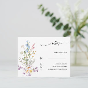 Postale Carte de réponse sauvage bohème