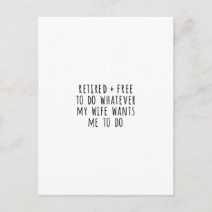 Postale Carte de retrait amusante