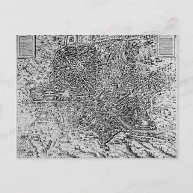 Postale Carte de Rome, 1579 (Devant)