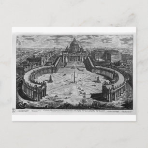 Postale Carte de Rome et du Campus Martius