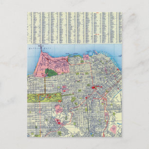 Postale Carte de rue de San Francisco