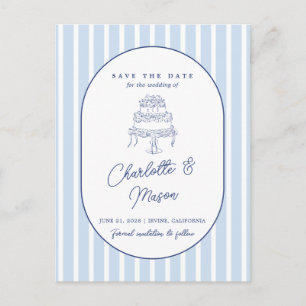 Postale Carte de sauvegarde de date minimale à rayure de c
