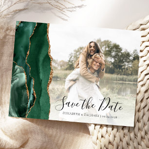 Postale Carte de sauvegarde de date personnalisée avec pho
