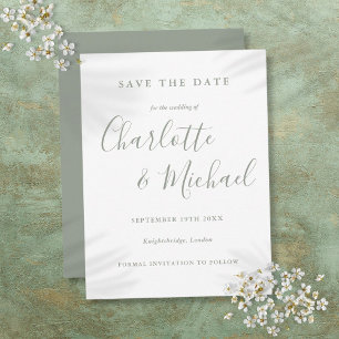 Postale Carte de sauvegarde de mariage de signature de ver