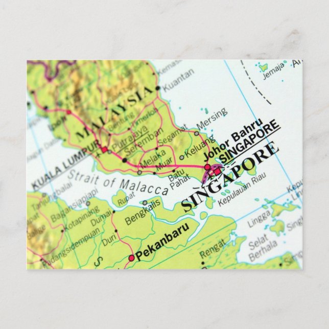 Postale Carte de Singapour (Devant)