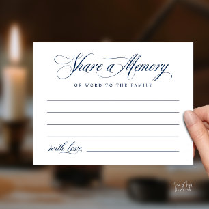 Postale Carte de souvenir de service funéraire
