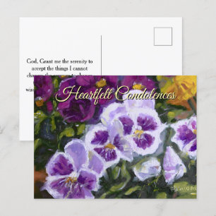 Postale Carte de souvenir et de commémoration Violet Vert