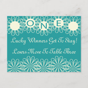 Postale Carte de table Fleurs Bunco #1