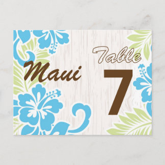 Postale Carte de table Hawaiian Tropical Turquoise