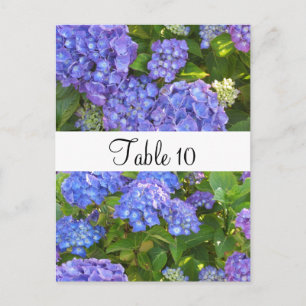 Postale Carte de table pour occasion spéciale avec hortens