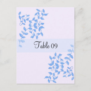 Postale Carte de table pour occasion spéciale Blue Vines