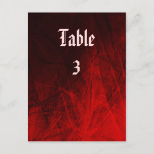 Postale Carte de table Rose gothique