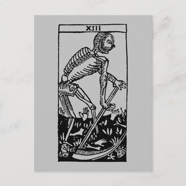 Postale Carte de tarot : La mort (Devant)