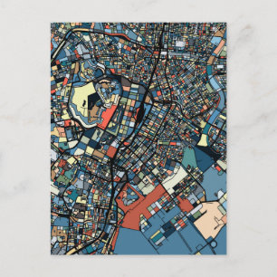 Postale Carte de Tokyo colorée