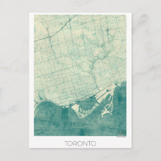 Postale Carte de Toronto Blue Vintage Watercolor