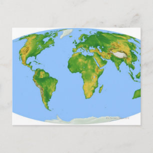 Postale Carte de végétation 4