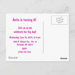 Postale Carte de vœu d'invitation d'anniversaire #Proud2BN