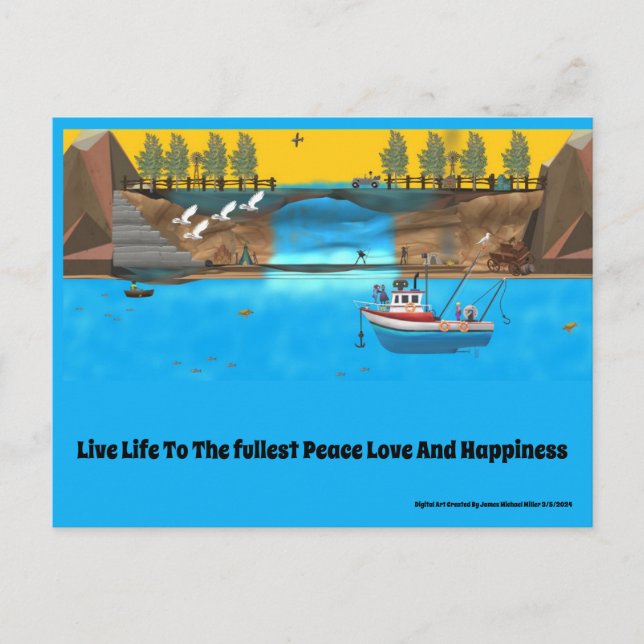 Postale carte de voeux (Devant)