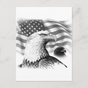 Postale Carte de voeux American Eagle