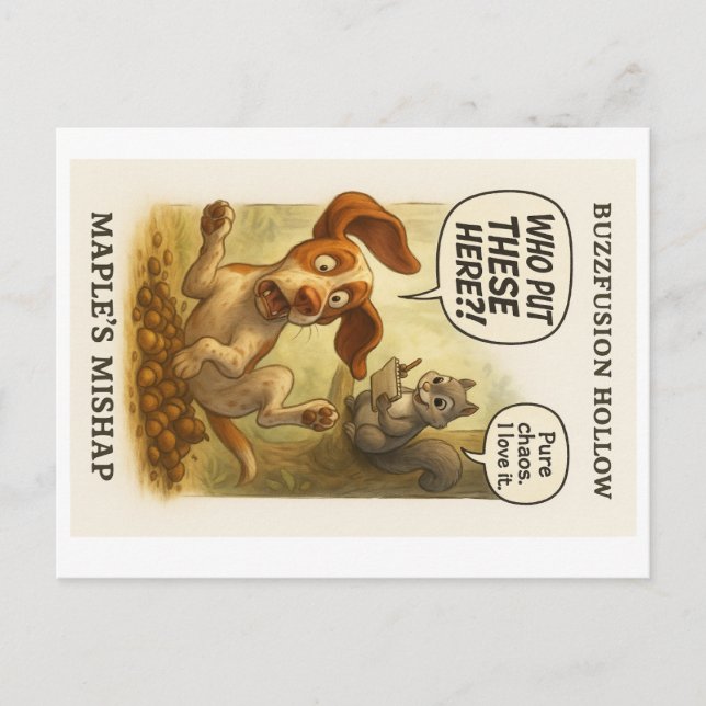 Postale Carte de voeux Buzzfusion Hollow Maple’s Mishap! (Devant)