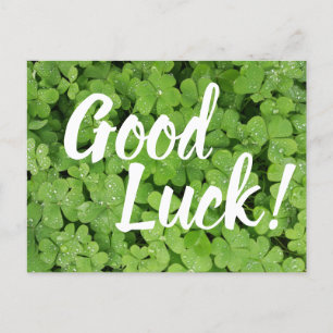Postale Carte de vœux Chance Trèfle Vert Saint-Patrick