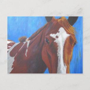 Postale Carte de voeux Cheval