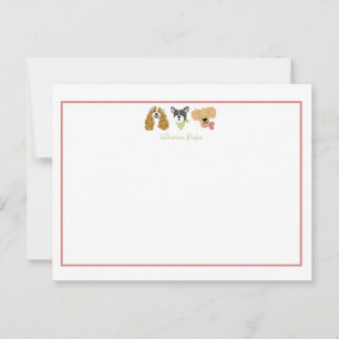 Postale Carte de vœux chiot