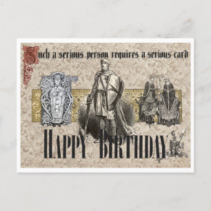 POSTALE CARTE DE VŒUX DE BON ANNIVERSAIRE SÉRIEUX !