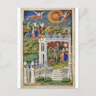 Postale carte de vœux de la légende de Clovis Ier