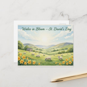 Postale Carte de vœux de la Saint-David
