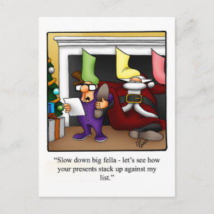 Postale Carte de vœux de Noël amusante